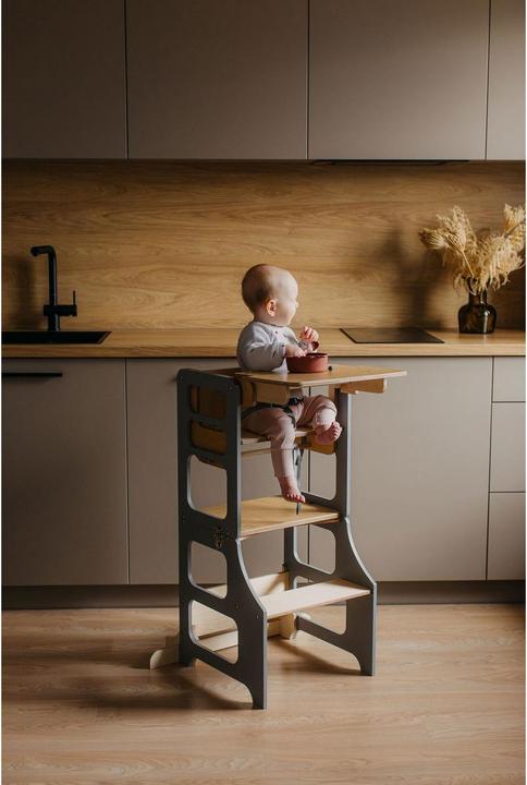 Image du produit Duck Woodworks klappbarer Lernturm und Hochstuhl