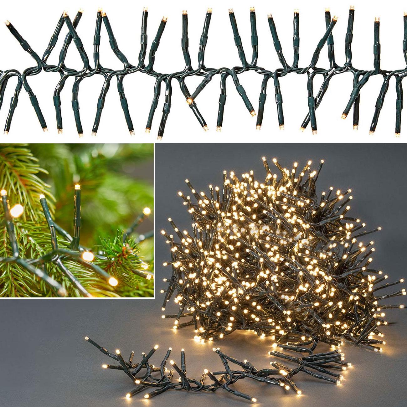 Thumbnail - Nedis, Lichterkette, Dekorative Lichter Cluster 1512 LED's Warmweiss 11.00 m Lichteffekte: 7 Innen- und A (11 m)