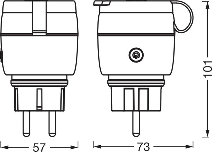 Actual product image Osram HOMELIGHTING Smart+ Funk-Steckdose