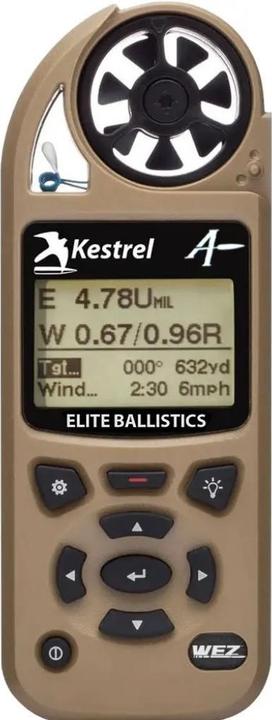 Actual product image Kestrel Elite 5700X WEZ Weather Meter with Applied Ballistics, Tan