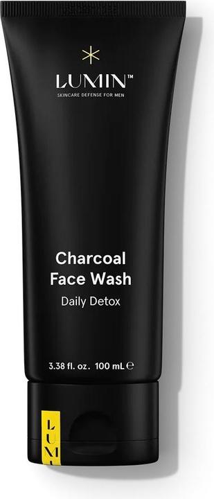 Actual product image Lumin Skincare Charcoal Face Wash Daily Detox (100ml) (Cleansing Foam, 100 ml)