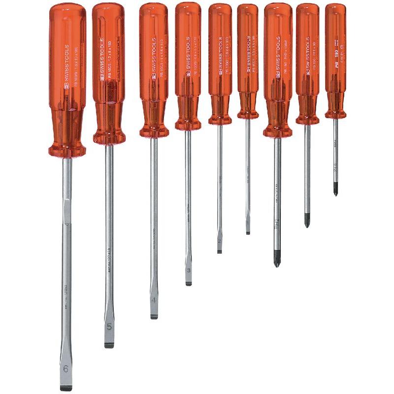 PB Swiss Tools, Schraubenzieher, Schraubenziehersatz (Schlitzschrauben)