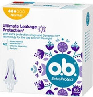 Actual product image o.b. ExtraProtect Normal tampons - Variant: 56 ks (56 x, Regular)
