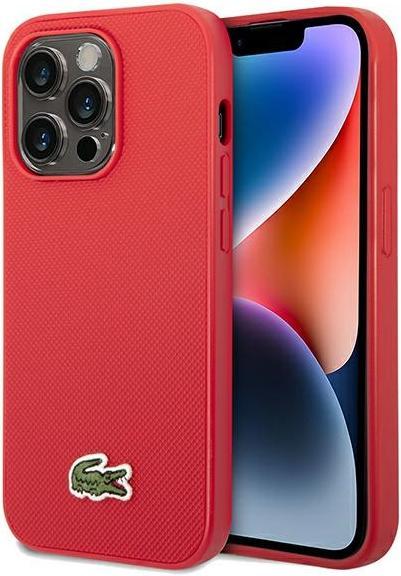 Produktbild Lacoste LCHMP14LPVCR iPhone 14 Pro 6.1" czerwony/red hardcase Iconic Petit Pique MagSafe (Apple iPhone 14 Pro)