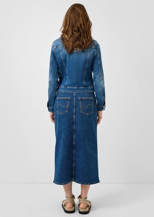 Actual product image s.Oliver Indoor-Jacke Elastische, schmal geschnittene Jeansjacke (S)