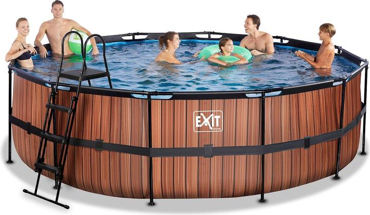 Actual product image Exit Frame pool round 488x122 cm with sand filter pump (488 x 122 cm)