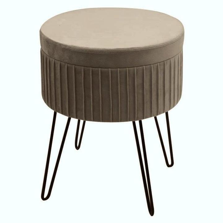 Produktbild Domoletti Pouf HS522-5, brown, 36 cm x 36 cm x 45 cm