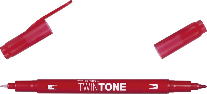 Produktbild Tombow Twintone Fasermaler (75, Strawberry Red, 1 x)