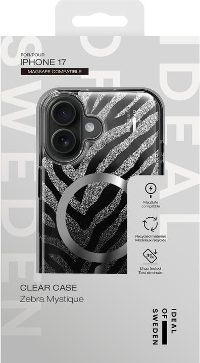 Produktbild iDeal Of Sweden MagSafe Clear Limited Hard-Cover Zebra Mystique (Apple iPhone 17)