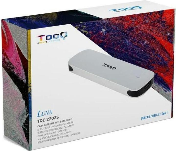 Actual product image Tooq Technology Caja Externa M.2 Ngff Usb3.1 Gen1 Aluminio Plata (M.2)