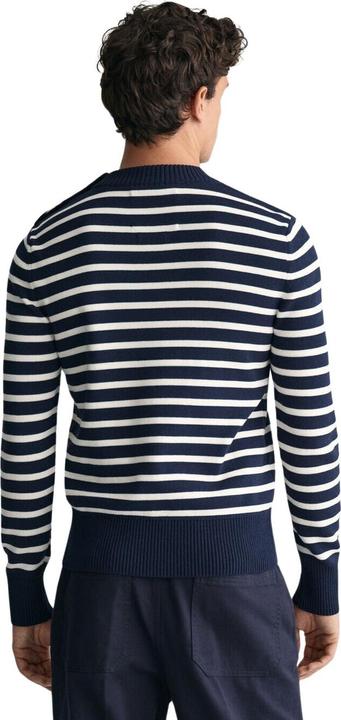 Produktbild GANT puover mit rundhasausschnitt gänzend gestreift breton (L)