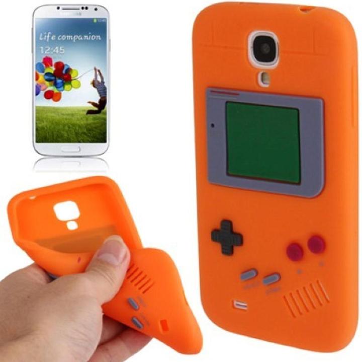 Produktbild König Design Silikonhülle Gameboy für Handy Samsung Galaxy S4 GT I9500 / GT I9505 / LTE+ GT I9506 / Value Edition (Samsung Galaxy S4)