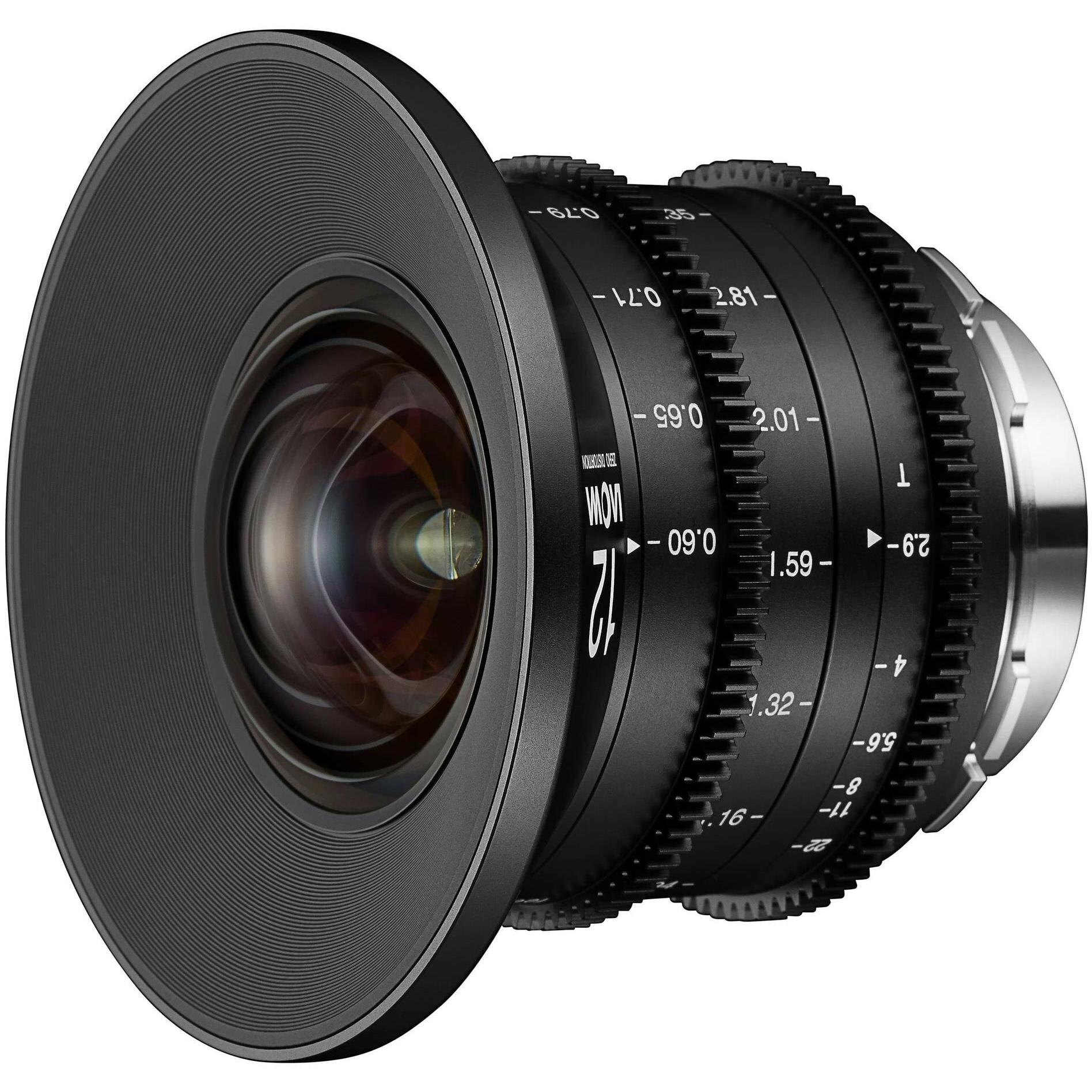 Venus Optic 12mm T2.9 Zero-D Cine (Meter) Canon EF (Canon EF, Vollformat), Objektiv, Schwarz