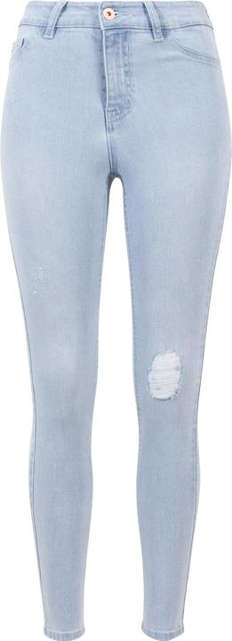 Actual product image Urban Classics Ladies High Waist Skinny Denim Pants (28)