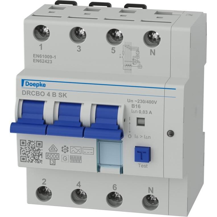 Doepke, Schutzschalter, DRCBO 4 B16/0,03/3N-