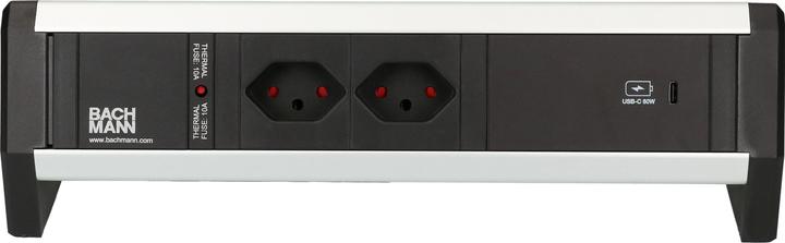 Image du produit Bachmann Multiprise de table DESK 1, 2x T13, 1x USB C (2 x, Type 13, USB-A, USB-C)
