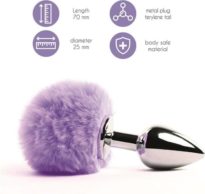 Produktbild FeelzToys Bunny Tails Butt Plug Purple