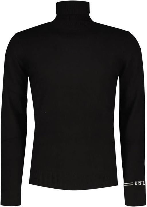 Produktbild Replay Heren rolkraagpullover regular fit, 098 Black, 3XL (3XL)
