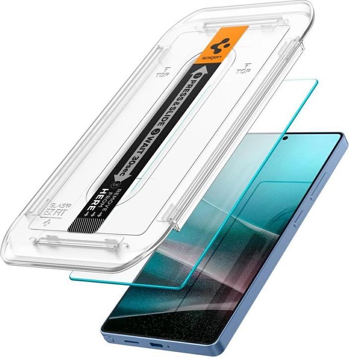 Actual product image Spigen Samsung Galaxy S25 Ultra Glas.tR EZ Fit HD Screen Protector, 2-pack (2 Piece, Samsung Galaxy S25 Ultra)