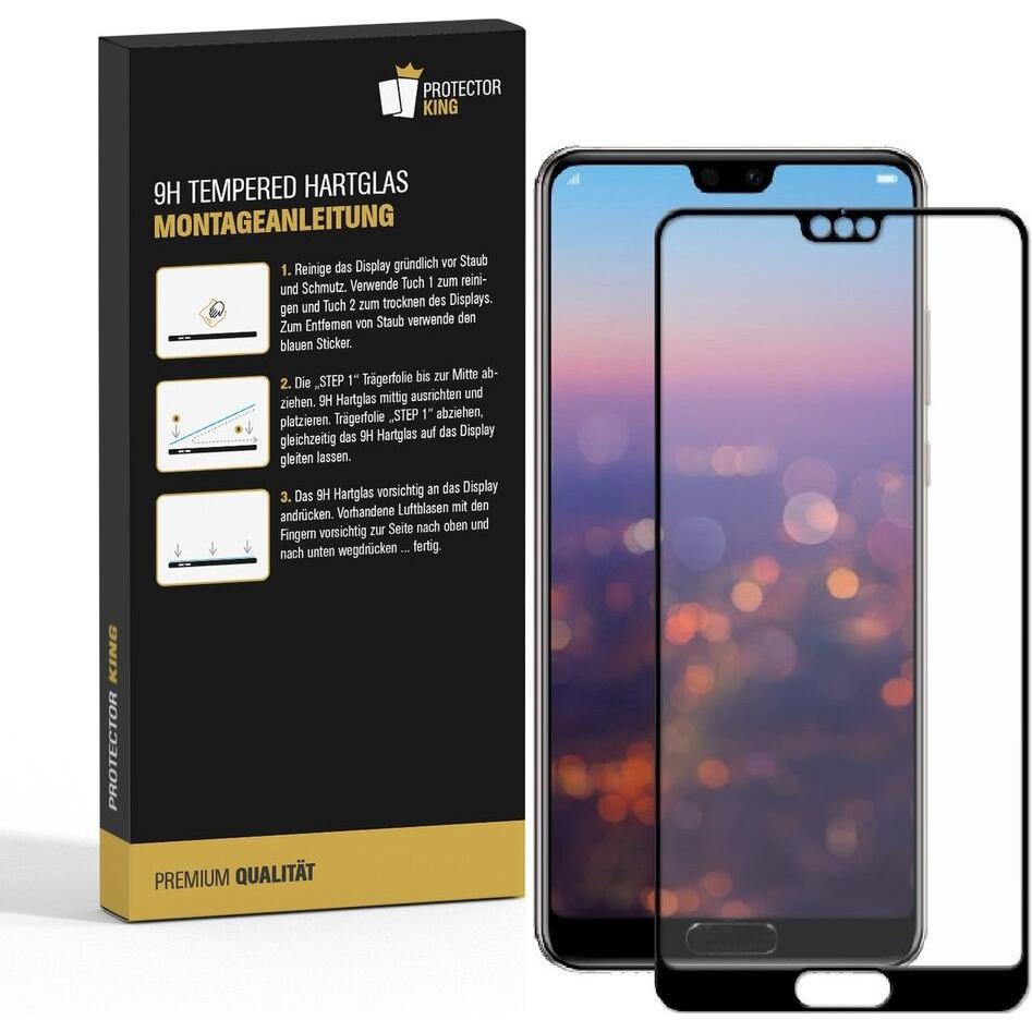 Thumbnail - Protectorking 6x echtes Tempered 9H Panzerhartglas 3D KLAR (6 Stück, Huawei P20 Pro), Smartphone Schutzfolie