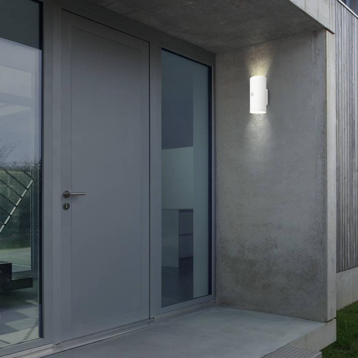 Image du produit Briloner Applique murale d'extérieur à LED rechargeable,capteur,blanc,2xLED/6W (700 lm, IP44)