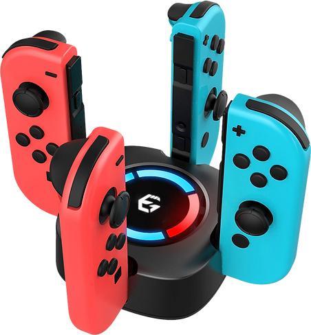 Image du produit Egogear - Socle de charge premium SCH25 noir pour manettes Joy-Con de la Switch et Switch OLED (Switch)