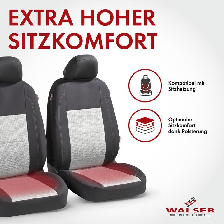 Actual product image Walser Premium car seat covers Avignon with zip, ZIPP-IT car seat covers