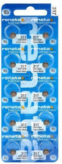 Renata 317 / SR516SW (10 Stk., SR62, 10.50 mAh)
