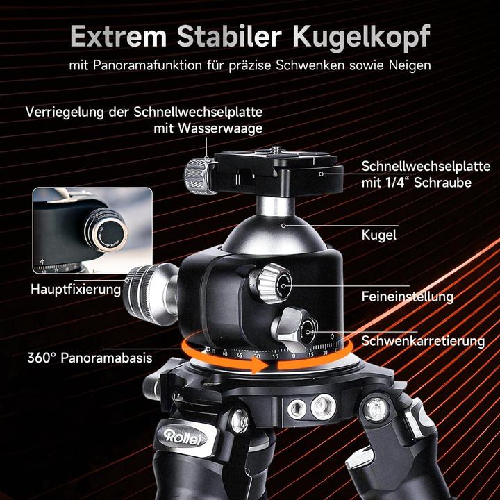 Produktbild Rollei Rock Solid Alpha Mark III (Metall)