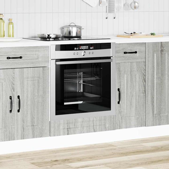 Productafbeelding VidaXL Inbouw ovenkast Kalmar Grey Sonoma ovenkast op houtbasis