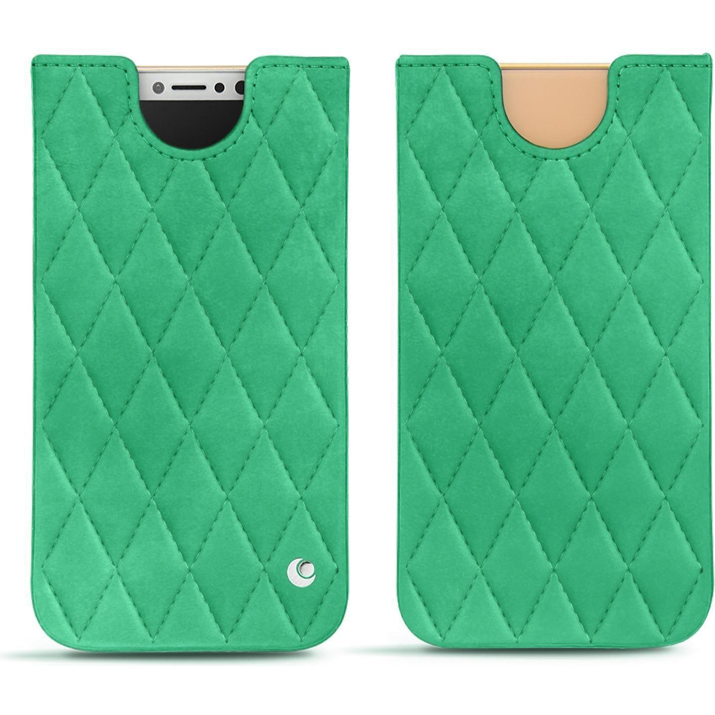 Noreve Lederschutzhülle (Apple iPhone XS), Smartphone Hülle, Grün
