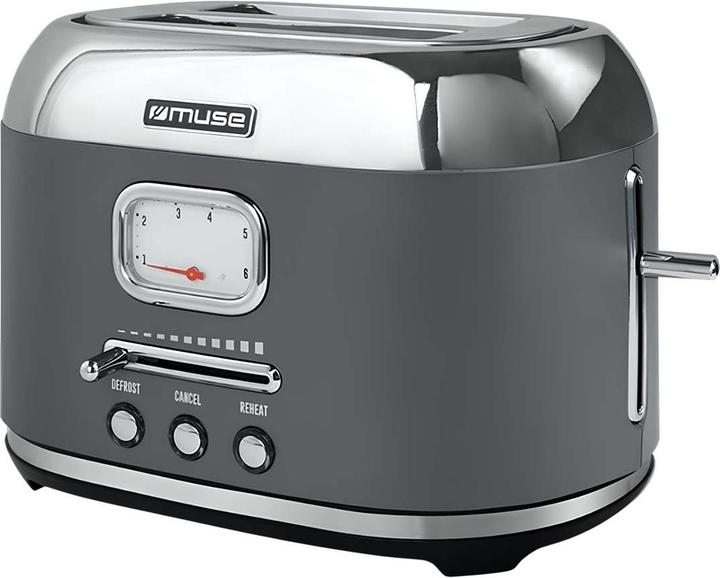 Produktbild Muse MS120 DG Edelstahl Toaster grau