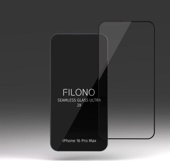 Actual product image Filono Seamless Glass Ultra iPhone 16 Pro Max (1 pcs., Apple iPhone 16 Pro Max)