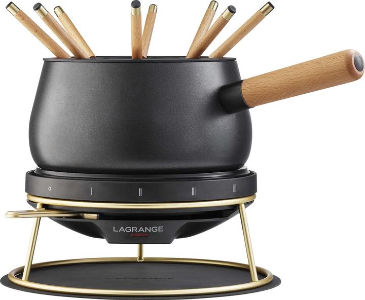 Lagrange Heritage fondue geschikt voor alle warmtebronnen 8 personen 349501 1200 W (Käsefondue, Schokoladenfondue)