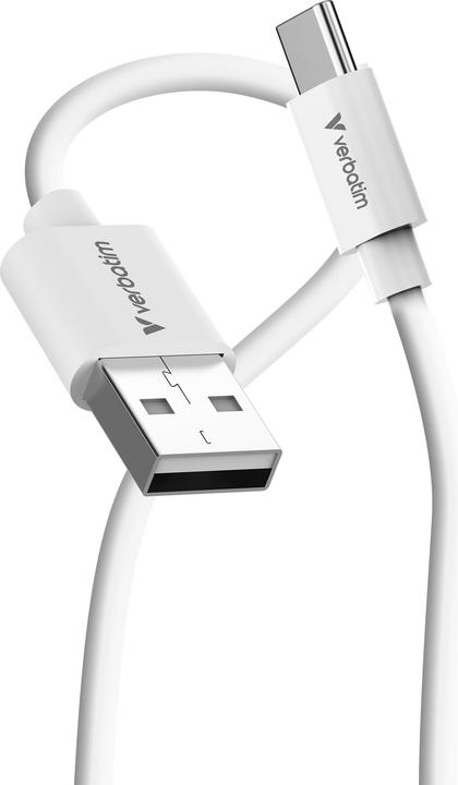 Produktbild Verbatim Kable Sync & Charge USC-C do A essentials 18W czarny / biały 2szt. 32393 (1 m, USB 2.0, 18 W)