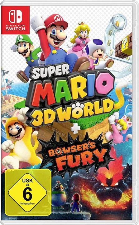 Actual product image Nintendo Super Mario 3D World + Bowser's Fury (Switch, Switch Lite, Switch OLED, DE)