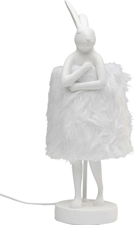 Produktbild Kare Design Tischleuchte Animal Rabbit Fur Weiss/Silber 50cm (E14)