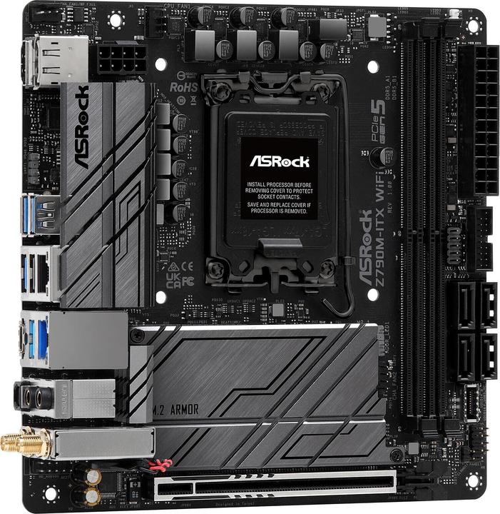 Produktbild AsRock Z790M-ITX WiFi (LGA 1700, Intel Z790, Mini-ITX)