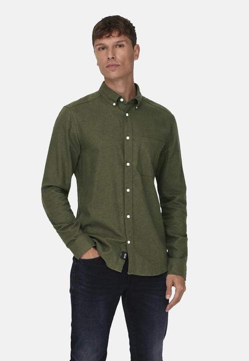 Produktbild Only & Sons Einfarbiges Langarmhemd (XS)
