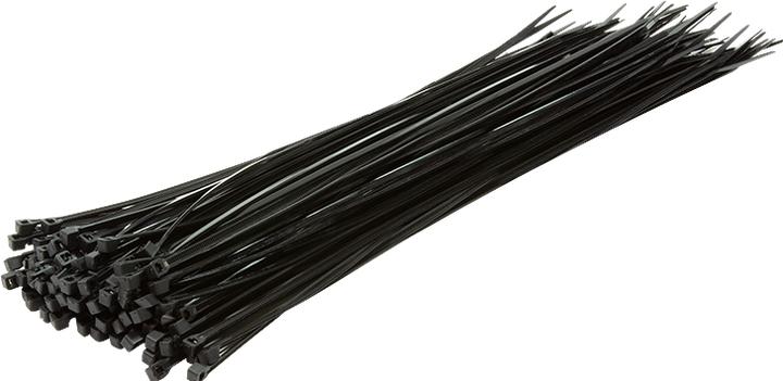 Actual product image LogiLink Cable tie 100 pieces, length: 400 mm, thickness: 4,4 mm, black (Plastic cable ties, 400 mm, 100 pcs.)