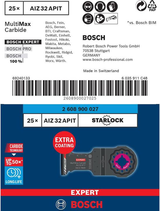 Actual product image Bosch Professional Zubehör Expert MultiMax AIZ 32 APIT