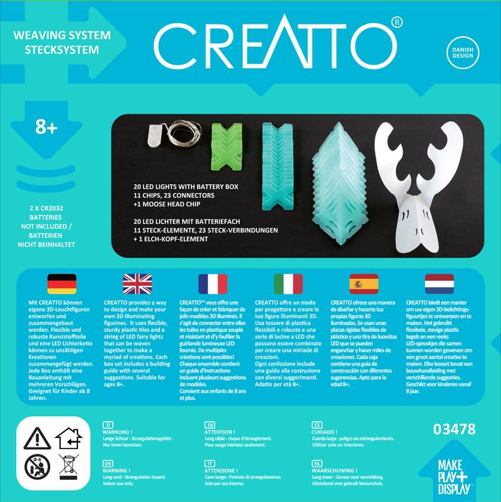 Produktbild Creatto Bastelset Moose 4 in 1