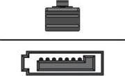 Actual product image Broadcom HD-SAS cable
