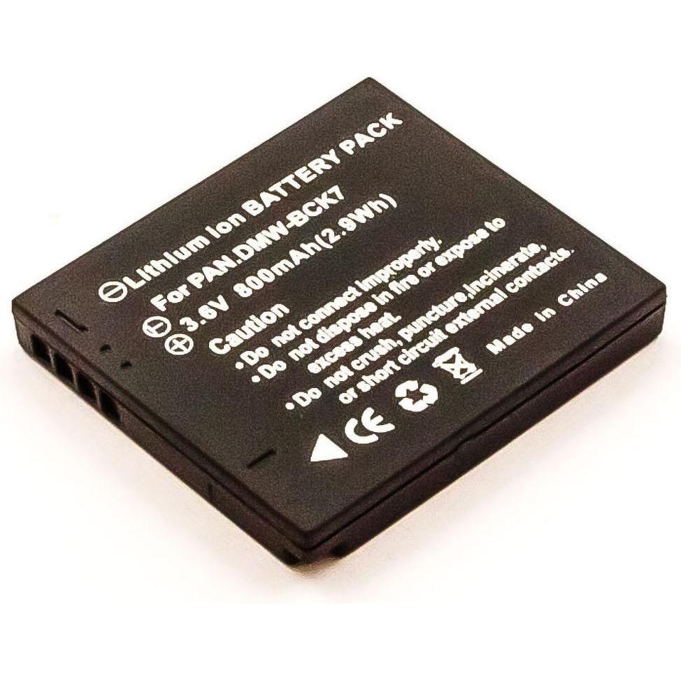 Thumbnail - AGI 78855 - Panasonic - 500 mAh - 3,7 V - Lithium-Ion (Li-Ion) - 1 Stück(e) (Akku), Kamera Stromversorgung, Schwarz
