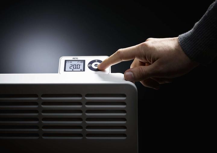 Actual product image AEG Haustechnik WKL 1005, 1000 W wall convector for approx. 10 m², with plug (1000 W)