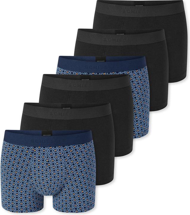 blaugemustert, Schwarz