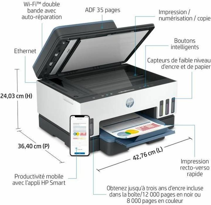 Produktbild HP Smart Tank 7306 All-in-One (Tintentank, Farbe)