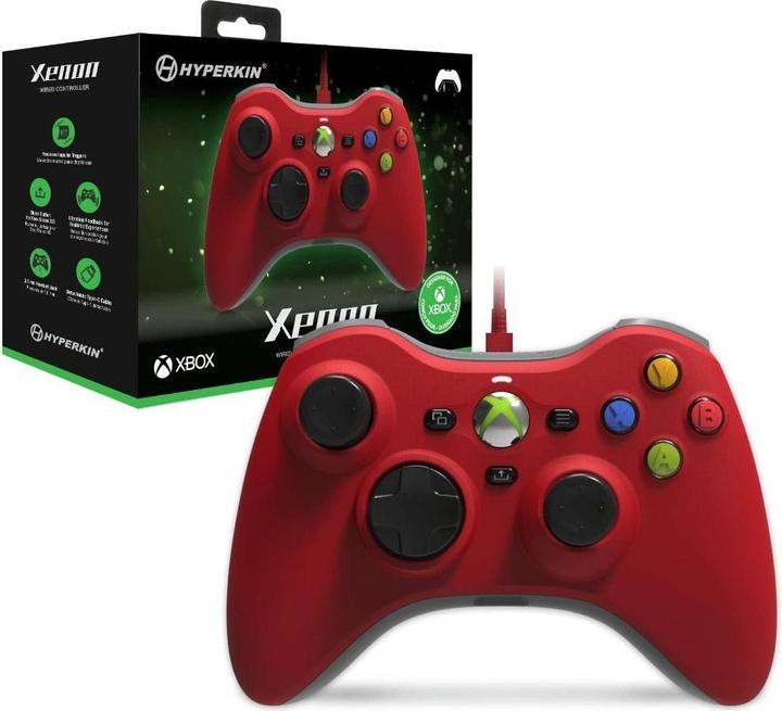 Image du produit Hyperkin Controller Xenon kabelgebunden rot XBOX (PC, Xbox One S, Xbox One X, Xbox Series S, Xbox Series X)