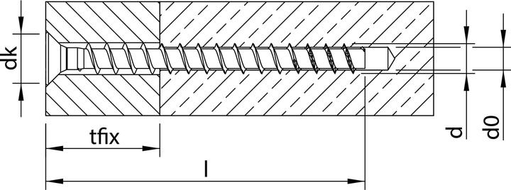 Image du produit Heco MULTI MONTI plus F Vis d'ancrage 5,0 x 40 mm 200 pièces ( 54265 ) Vis à béton, tête fraisée, T-Driv (200 Vis par pièce)