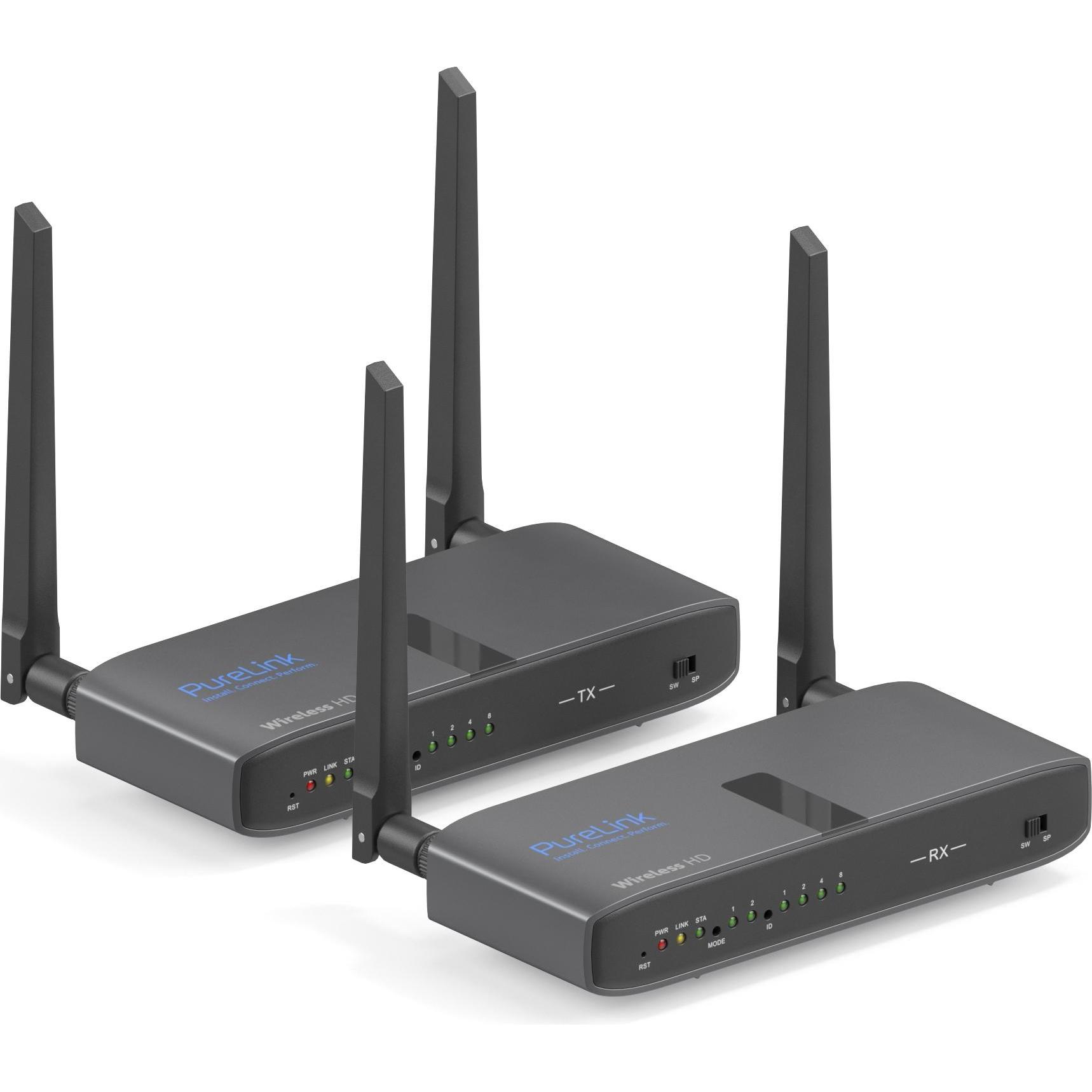 Purelink Wireless HD Extender Set, 100m - Cinema Serie, KVM Switch, Schwarz